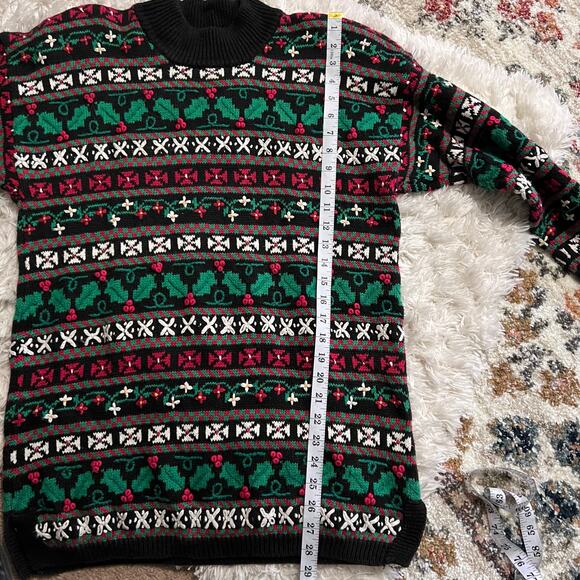 Vtg Talbots Christmas Holiday Sweater Size M - Picture 8 of 8